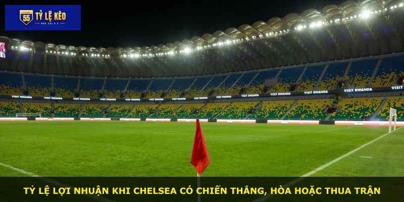Tỷ lệ lợi nhuận khi Chelsea có chiến thắng, hòa hoặc thua trận
